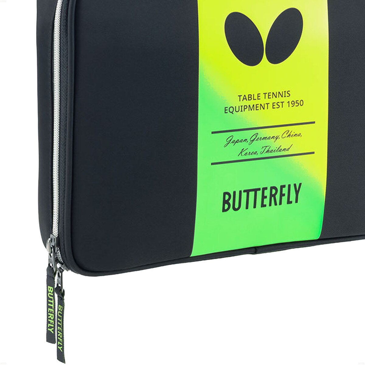 Butterfly Table Tennis BG Racket Case - Green - Close-Up